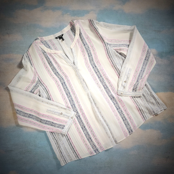 Nic + Zoe Semi Sheer Blouse - Picture 1 of 15